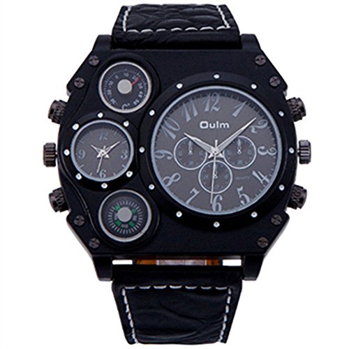 FENKOO beiläufige Uhr Men's Grand Dial importierte Quarz Militäruhr Gürtel Uhr (Color : 2) von FENKOO
