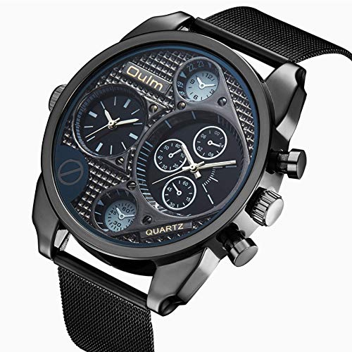 FENKOO beiläufige Uhr Sport Herren-Uhr-Legierung Gürtel Herren-Uhr Netz (Color : 1) von FENKOO