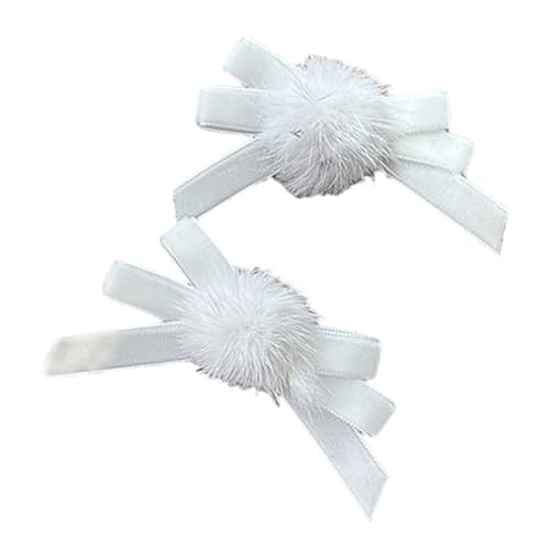 1 Paar süße Ballett-Haarspange mit Schleife, Entenschnabel, französische Seitenclip für Damen, Haarstyling-Dekoration, Haar-Accessoire für alle Altersgruppen von FENOHREFE