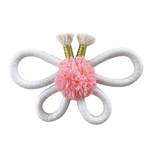 Böhmische Schmetterlings-Blume, Wandbehang, Ornament für Baby-Mädchen, Schlafzimmer, Dekoration, handgefertigte gewebte Blumen-Anhänger, Dekoration, gewebte Spitze, Wandbehang Dekorationen von FENOHREFE