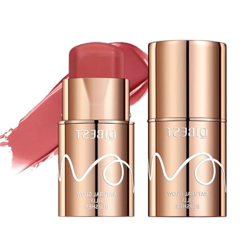 Cremiger Leichter Lippenstift Tönung Wasserfestes Multi Stick Make Up Für Frauen Natürliches Creme Rouge Make Up Monochromatischer Look von FENOHREFE