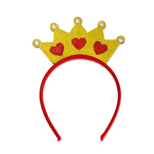 Dekoratives Haarband für Valentinstag, Festival, Party, Giltter, Herz-Kopfschmuck, Haarreif, Hochzeits-Kopfreif, Urlaubsparty-Accessoire, weiches und bequemes Haarband von FENOHREFE