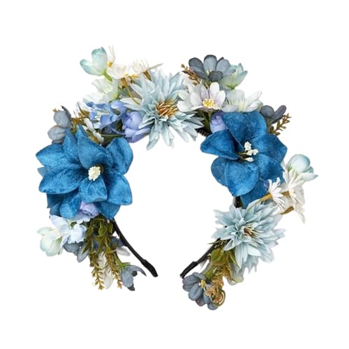 Elegant Flower Headband Colorful Florals Headwear Delicate Floral Hair Accessory Headpiece For Photoshoots Flower Headpiece von FENOHREFE