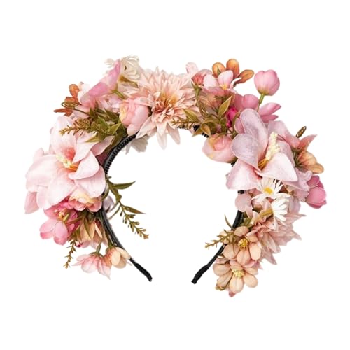 Elegant Flower Headband Colorful Florals Headwear Delicate Floral Hair Accessory Headpiece For Photoshoots Flower Headpiece von FENOHREFE