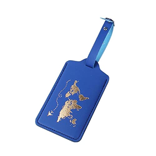 FENOHREFE PU Leder Reisepass Halter Clip Damen Gepäckanhänger Mode Paar Geschenk Damen Reisepass Halter, blau, Luggage tag von FENOHREFE