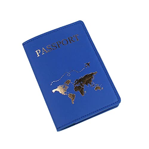 FENOHREFE PU Leder Reisepass Halter Clip Damen Gepäckanhänger Mode Paar Geschenk Damen Reisepass Halter, blau, passport bag von FENOHREFE