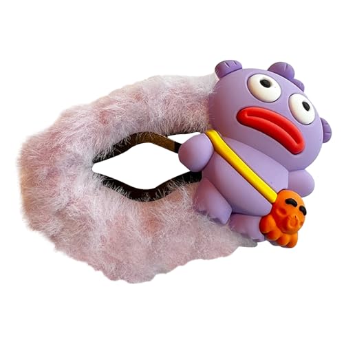 Haarspangen für Damen und Mädchen, niedlicher Cartoon-3D-Clownfisch, Plüsch-Haarnadeln, Haarspangen, Haarschmuck, niedliches Haar-Accessoire von FENOHREFE