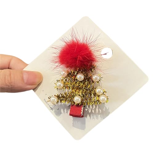 Niedliche Weihnachtsbaum-Haarnadeln, heiße Mädchen, Glitzer, Weihnachtsbaum-Haarspange, Festival-Haarspange für Damen, Pferdeschwanz, Haarspange, Weihnachtsbaum-Haarspange, Weihnachtsschmuck, von FENOHREFE