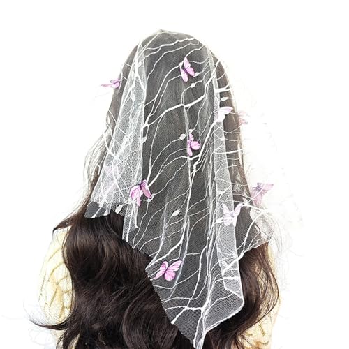 Schmetterlings-Fascinator für Cosplay, Party, Hochzeit, Festivals, Brautschmuck, Schmetterling, Stirnbänder, Flora, Kopfbedeckung, Hochzeit, Haarschmuck für Mädchen von FENOHREFE