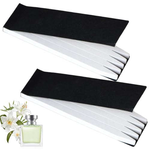 FENQURO 200 Pcs Testpapier Parfüm Teststreifen, Einweg Parfüm Tester Streifen Dufttester Papier, Aromatherapie Duft Tester Papier für Testen von Duftstoffen Ätherisches Öle(13 x 0,8 cm) von FENQURO