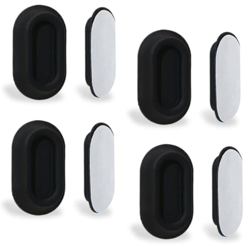 FENQURO 4 Stück Fernbedienung Halterung, Verbesserter Magnetischer Fernbedienung Halterung, Silikon Fernbedienung Halterung Wand, Stark Klebender Wandhalterung fur TV/Ventilator Fernbedienung von FENQURO