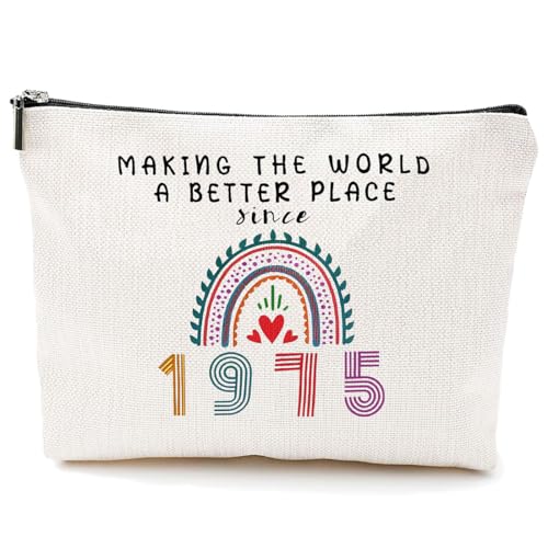 FENQURO 50 Geburtstag Mädchen - Geschenke Zum 50 Geburtstag Mädchen Make-Up-Tasche, 50 Jährige Mädchen, Geschenke Für Mädchen 50 Jahre, 50 geburtstag mädchen von FENQURO