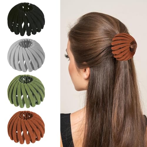 Vogelnest Magie Haarspange Erweitert Hair Bun Maker Haar-Accessoires für Frauen Pferdeschwanz-Halter Haargummi-Clip Plastik-Haarspangen (Mischen B) von FENXIXIONE