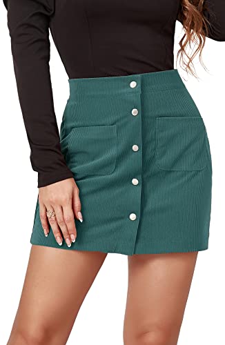 Damen Röcke Elegant Büro Rock Figurbetont Fauxsuede Minirock Hohe Taille Herbstrock Kunstleder Schlitz Bodycon Bleistiftrock Female Wildlederimitat Rock von FEOYA