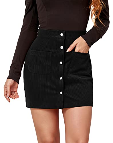 Damen Röcke Elegant Büro Rock Figurbetont Fauxsuede Minirock Hohe Taille Herbstrock Kunstleder Schlitz Bodycon Bleistiftrock Female Wildlederimitat Rock von FEOYA