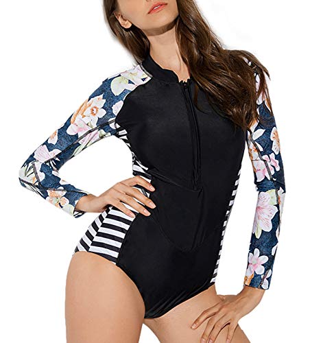 FEOYA Badeanzug Damen Push Up Badeanzug Damen Shcwarz Schwimmanzug Damen Sport Badebekleidung One Piece Frauen Badeanzug Damen Große Größen von FEOYA