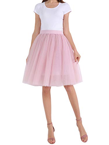 FEOYA Damen 1950er Vintage Ballett Blase Tutu Rock 5 Layer Puffy Unterröcke Abschlussball Abend Tanzkleid von FEOYA