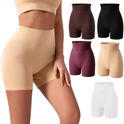 FEOYA Damen Bauchweg Miederpants Formend Unterhose Shapewear Unterwäsche Shaping Hose Hersteller M/DE Größe 38-40-5 Stück von FEOYA