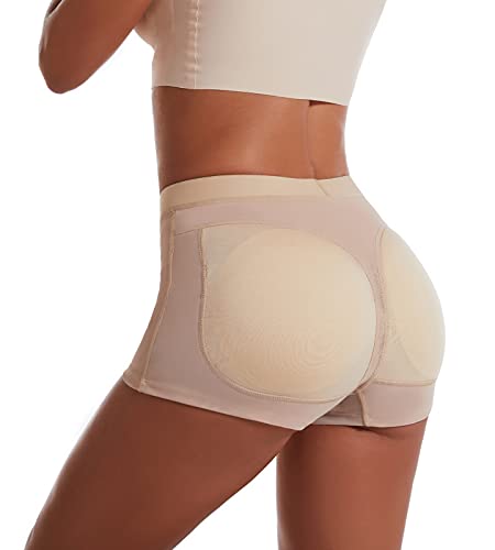 FEOYA Damen Butt Lifter Höschen Hüfte Push Up Slip Po Heber Unterhose Hip Enhancer Shapewear Gepolstert Miederhose Miederslip Seamless Unterwäsche - XXS von FEOYA