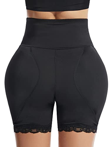 FEOYA Damen Butt Lifter Höschen Hüfte Push Up Tummy Control Hose Po Gepolstert Hip Enhancer Shapewear Miederslip Padded Seamless Miederhose Figurformender Miederpant Unterhose - S von FEOYA