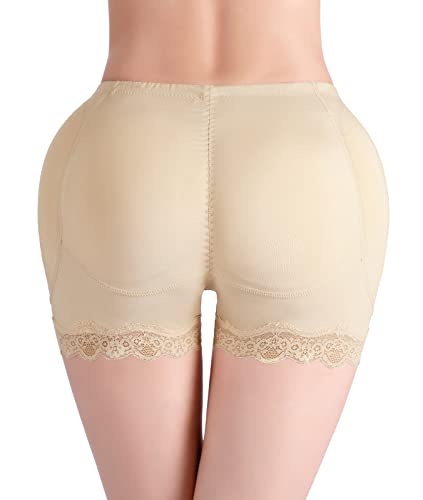 FEOYA Damen Butt Lifter Miederhose Gepolstert nahtlos Miederslips Seamless Bauchsteuerung Unterhose Slip Unterwäsche Briefs Panties - S von FEOYA