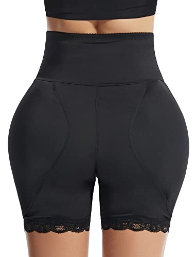 FEOYA Damen Butt Lifter Unterhose Po Push Up Tummy Control Höschen Padded Miederhose Control Panty Gepolsterter Slip Miederslip Hip Enhancer Figurformende Shapewear Body Shaping Unterwäsche - M von FEOYA