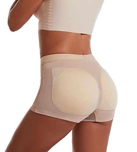 FEOYA Damen Butt Lifter Unterhose Push up Miederhose Damen po Miederpant Nahtlos Shapewear Miederhose Frauen L von FEOYA