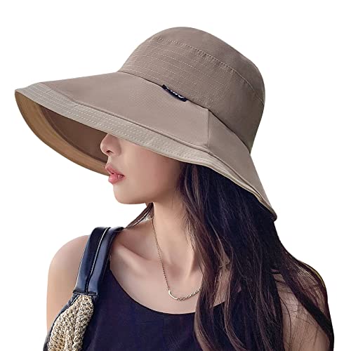 FEOYA Damen Capeline Sonne Angeln Outdoor Anti-UV Breit Visor Atmungsaktiv Reisekomfort Sommer Sonnencap von FEOYA