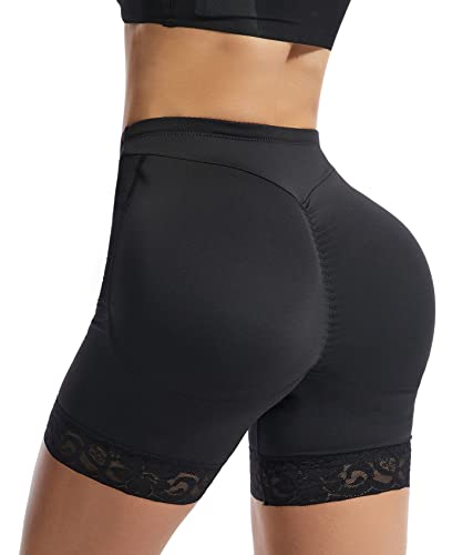 FEOYA Damen Unterhose Push up Miederslip Hohe Taille mit Bauch-Weg-Effekt Miederpants Padded Mieder Butt Lifter Shaper Figurenformend Shapewear - M von FEOYA