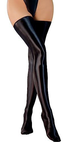 FEOYA Frauen Sexy Glänzende Seide Damen Socken Strumpfhosen Rutschig Ledersocken Hochelastische Oberschenkel Ledersocken Nylon Sockenhalter 1 Paar Schwarz Einheitsgröße FEOYA Frauen Sexy Glänzende Seide Damen Socken Strumpfhosen Rutschig Ledersocken Hochelastische Oberschenkel Ledersocken Nylon Sockenhalter 1 Paar Schwarz Einheitsgröße von FEOYA