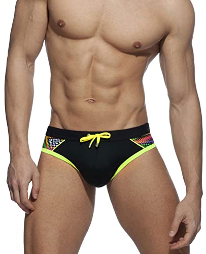 FEOYA Herren Schwimmhose Schnelltrocknend Badehose Trainings Badeslip Kurz Badeshort UV Schutz Männer Schwimmshorts Badepants Strandhosen Shorts Schwimmwear Tunnelzug Low Rise Brief von FEOYA