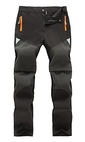 FEOYA Kinder 2-in-1-Funktionshose Jungen Mädchen Outdoorhose Schnelltrockend Leicht Sommer Frühling Wanderhose Trekkinghose von FEOYA