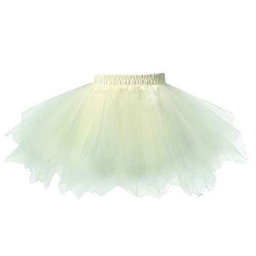 FEOYA Mädchen Kinder Tüllrock Retro Ballettrock Petticoat Tanzkleid Party Tuturock Ballettkleid Tütü Cosplay Unterrock Ballett Verkleiden von FEOYA