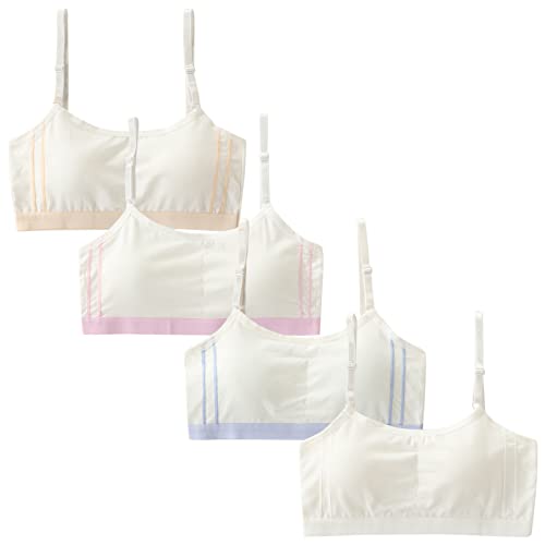 FEOYA Mädchen Sport-BH aus Baumwolle mit verstellbarem und abnehmbarem Schultergurt Trainings-BH von FEOYA
