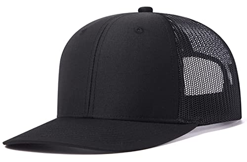 FEOYA Männer Frauen Mesh Trucker Hat Unisex Einstellbare Baseball Cap 6 Panel Plain Trucker Cap A3 von FEOYA