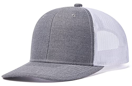 FEOYA Männer Frauen Mesh Trucker Hat Unisex Einstellbare Baseball Cap 6 Panel Plain Trucker Cap B5 von FEOYA
