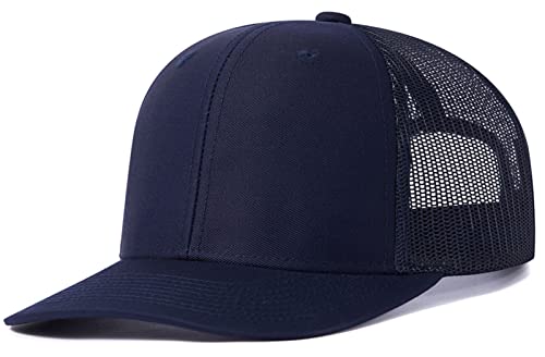 FEOYA Männer Frauen Mesh Trucker Hat Unisex Einstellbare Baseball Cap 6 Panel Plain Trucker Cap C5 von FEOYA