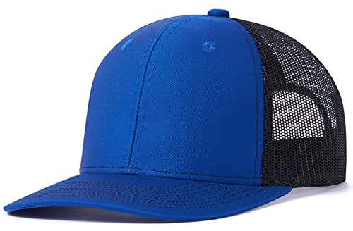 FEOYA Männer Frauen Mesh Trucker Hat Unisex Einstellbare Baseball Cap 6 Panel Plain Trucker Cap D5 von FEOYA