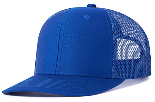 FEOYA Männer Frauen Mesh Trucker Hat Unisex Einstellbare Baseball Cap 6 Panel Plain Trucker Cap E5 von FEOYA