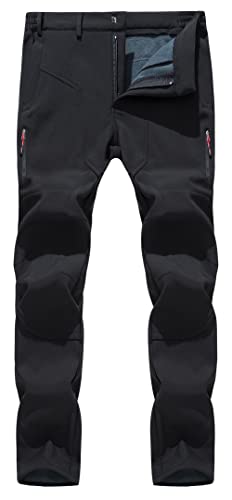 FEOYA Herren Outdoorhose Wanderhose Schwarz 4XL Winddicht Trekkinghose Freizeithose Winterhose Hohe Taille 5 Taschen Synthetik Angepasst Chino Pants Wandern Männer Hose FEOYA Herren Outdoorhose Wanderhose Schwarz 4XL Winddicht Trekkinghose Freizeithose Winterhose Hohe Taille 5 Taschen Synthetik Angepasst Chino Pants Wandern Männer Hose von FEOYA