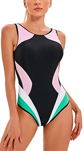 FEOYA Sommer Bademode Damen Bauchweg Badeanzug Essentials Schwimmen Wassersport Strand Swimsuit Hersteller XL/DE Größe 42-44-Farbe 12 von FEOYA