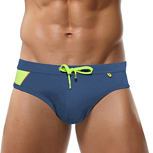 FEOYA Sommer Schwimmhose für Herren Badehose Kurz für Surfen Freizeit Badepants für Wassersport Navy XL von FEOYA