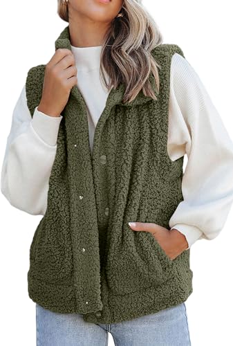 FEOYA Steppweste Fleece Weste Damen ärmellose Jacke für Herbst Winter Outdoor FEOYA Steppweste Fleece Weste Damen ärmellose Jacke für Herbst Winter Outdoor von FEOYA