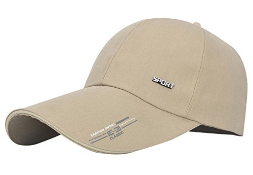 FEOYA Unisex Baseballkappe Lange Visor Sportmütze Schnell Trocknen Sonnenschutz Leicht Atmungsaktiv für Die Fischerei Outdoor Stil 1 Dunkelblau von FEOYA