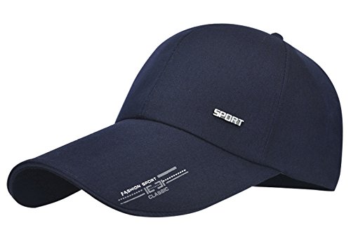 FEOYA Unisex Baseballkappe Lange Visor Sportmütze Schnell Trocknen Sonnenschutz Leicht Atmungsaktiv für Die Fischerei Outdoor Stil 1 Rot von FEOYA