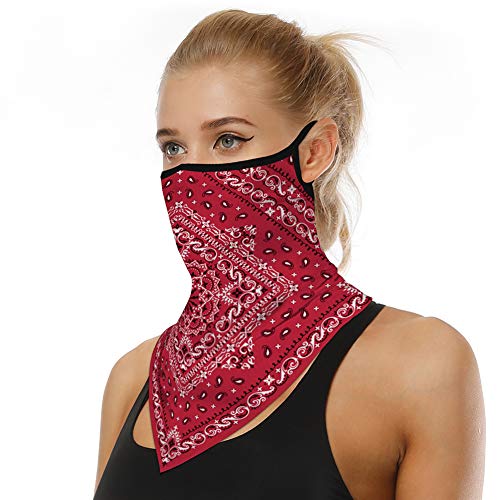 FEOYA Unisex Face Bandana Herren Damen Motorrad Mundschutz Halstuch Multifunktionstuch Fahrrad Schlauchtuch Gesichtstuch Kopftuch Halstuch Outdoor Motorradmaske Schnelltrocknend (C-5) von FEOYA