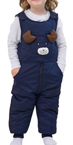 FEOYA mädchen winterjacke winter süß. kinder kleidung fleece mode jungen strampler Ohne Ärmel Rundhalskragen baby schneeanzug Gefütterte Mit Reißverschluss warme Herbst Blau 3 4 Jahre von FEOYA