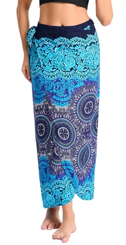 Wickelrock Lang Damen Elegant Beach Rock Lang Leicht Maxi Röcke Sommer Strandrock von FEOYA
