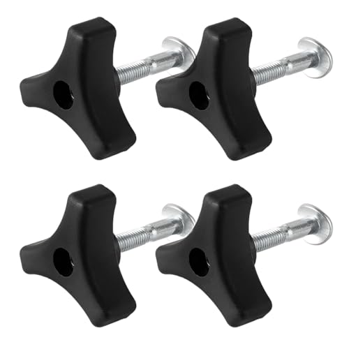 FEQDWOX 4 Stück Rasenmäher-Dreieck Schraube Mutter, Rasenmäher-Griff-Flügelmutter, Gartenwerkzeuge für Rasenmäher, Rasenmäher Griff Knöpfe Mutter Bolt, Passend für Die Meisten Rasenmähermodelle von FEQDWOX