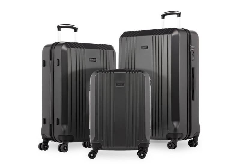 FERGÉ Koffer Hartschale 3 teilig Koffer Set CANNES TSA-Schoß, Trolley 3er Koffer Set, Premium Reisekoffer 4 Doppelrollen TSA-Schloss von FERGÉ